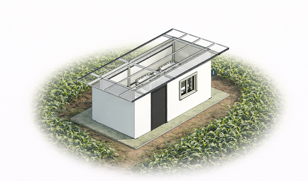 Laboratorio biotecnologico Nativa instalado en finca